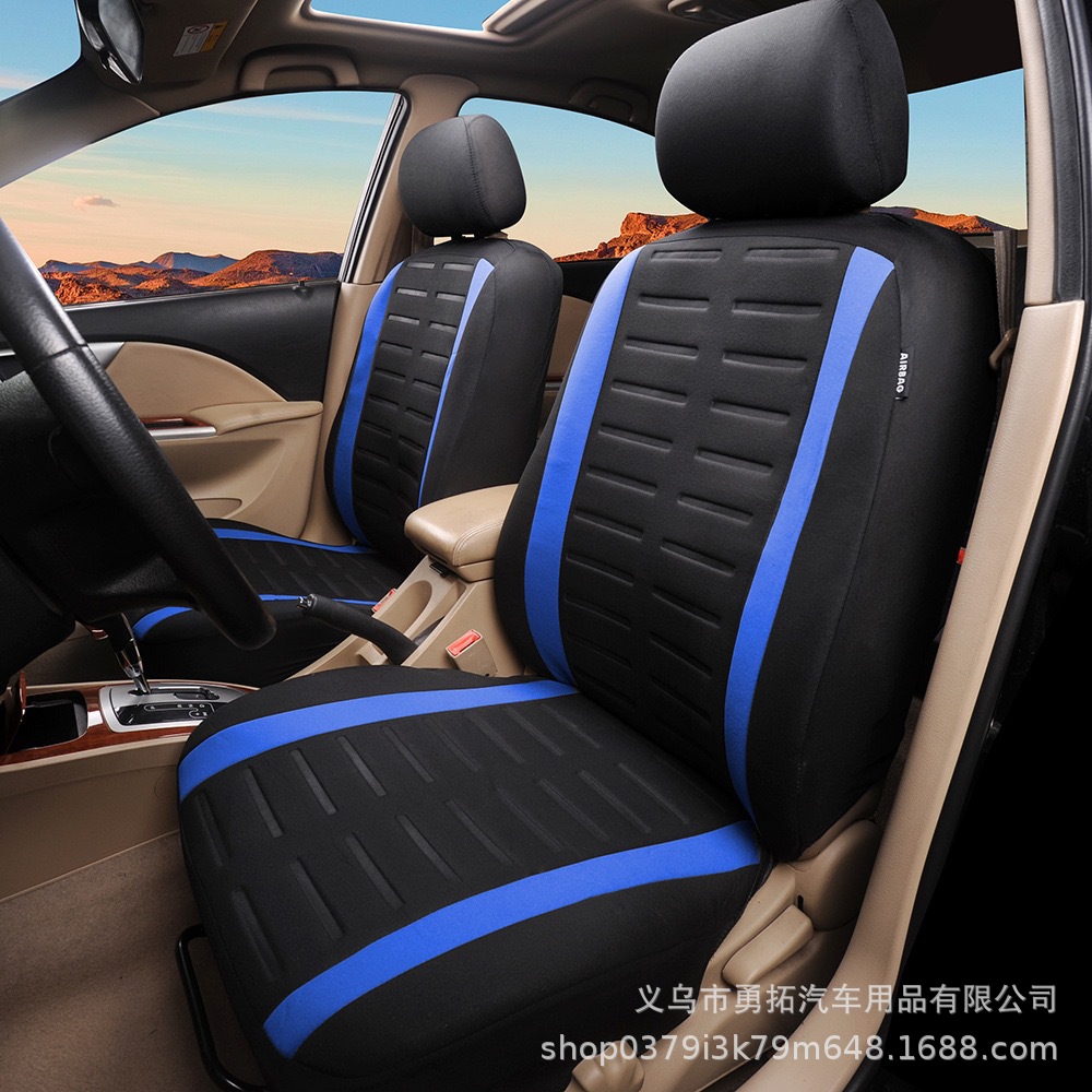 Cross-Border Best-Selling 3D Fine Stripe Press-Fit Universal Car Seat Covers Amazon Temu Meike Duo Europe, America, Russia