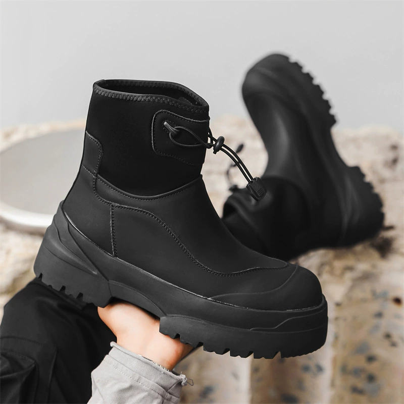 Martin сапоги мужской 2024 новый ретро высокий бан увеличить толстое дно функция наружного ветра эластичные сапоги 4722-J