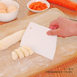 Plastic Dough Scraper Trapezoidal Tool Plastic Scraper Butter Scraper Dough Cutting Scraper Board