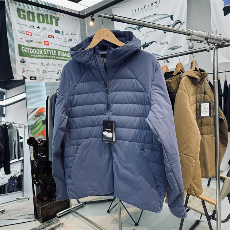 LL平替！轻薄款可内搭作中间层男士运动户外防风连帽羽绒服外套
