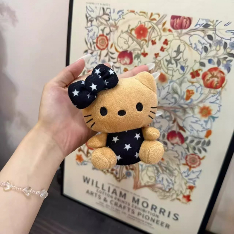 水泳リング黒革ハローキティペンダントかわいいスクールバッグバッグ人形人形小物ぬいぐるみガールフレンド用|undefined