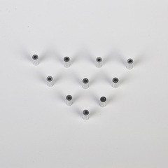 Round Aluminum Sleeve 128 Fishing Gear Aluminum Accessories Aluminum Wire-Clamp Tube Single & Double-Tube Aluminum Sleeve Fishing Rig Accessories Wire-Clamp Round Aluminum Tube