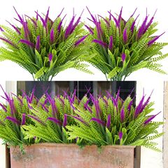 Amazon Cross-border Artificial Flower Tails Grass Fake Flowers Water Plants Simulated Plants Indoor Outdoor Home Garden Decorative Grass Plants