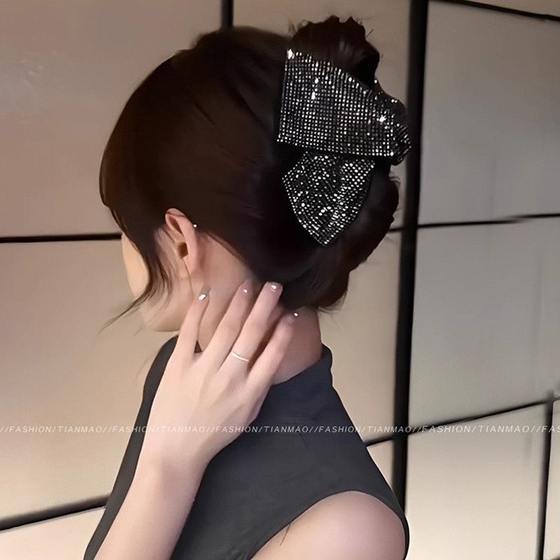 高级感闪钻抓夹女2025新款时尚大号发量大发夹女后脑勺头饰鲨鱼夹|undefined