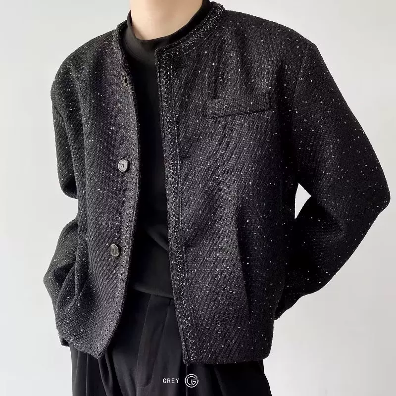 Весенняя трендовая тканая куртка, стиль Chanel, американский стиль, тренд сезона, оверсайз