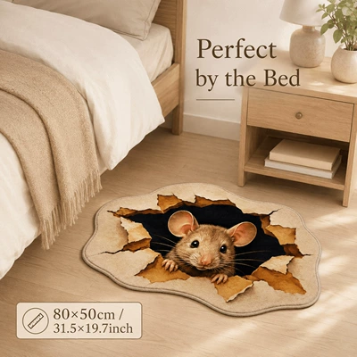 Cute and adorable lion-shaped doormat, made of: Avtomobil döşəmə paspasları - 93gyg-cute-animal-no2-2-4060cmskin-friendly-imitation-cashmere