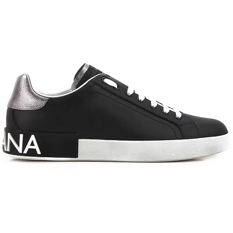 Dolce & Gabbana Portofino Low Black White Silver