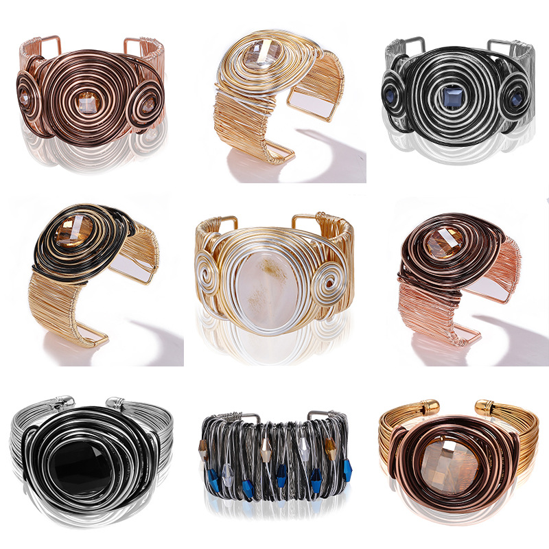 Retro Copper Plastic Handmade Bangle 1 Piece