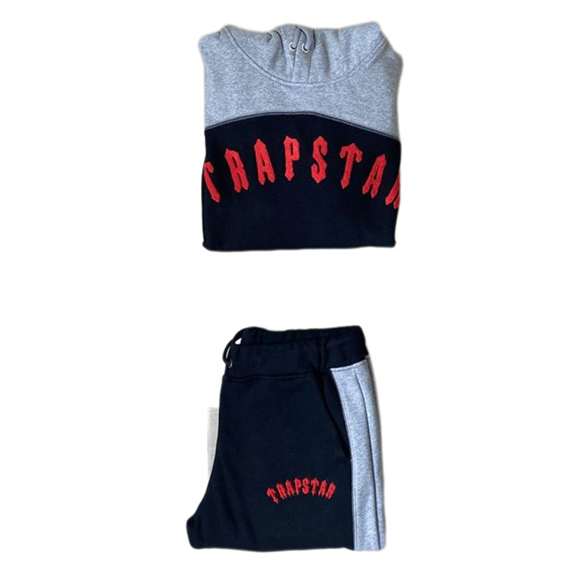 Traje de bordado Trapstar V-Stripe Fleece Chándal de hombre original Drip Drill