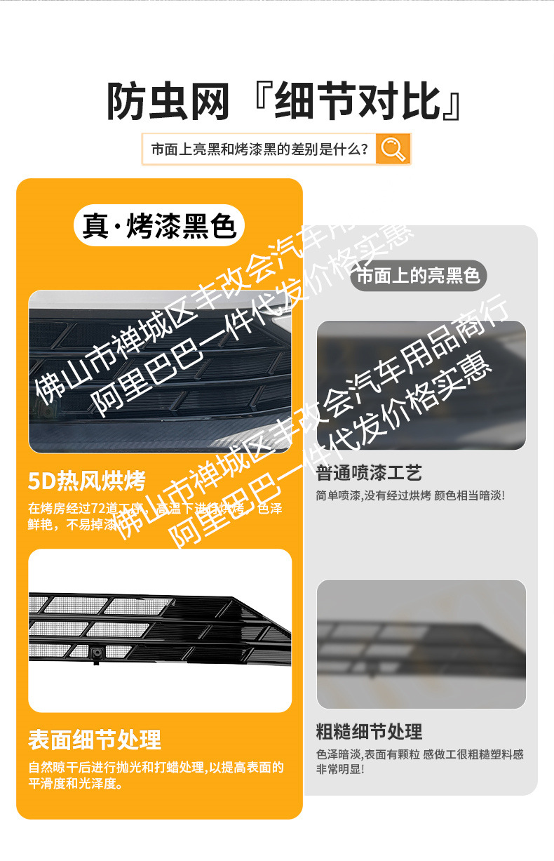 Suitable for Changan Eado and Eado Plus Integrated Welded Car Insect-Proof Net Front Grille Special Modified Decorative Strip Accessories