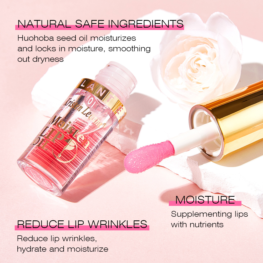 KRISTEN LEANNE Black Technology Langanhaltender, wasserfester Lipgloss mit Pflanzenblättern und feuchtigkeitsspendendem Farblippenöl_voghion.com