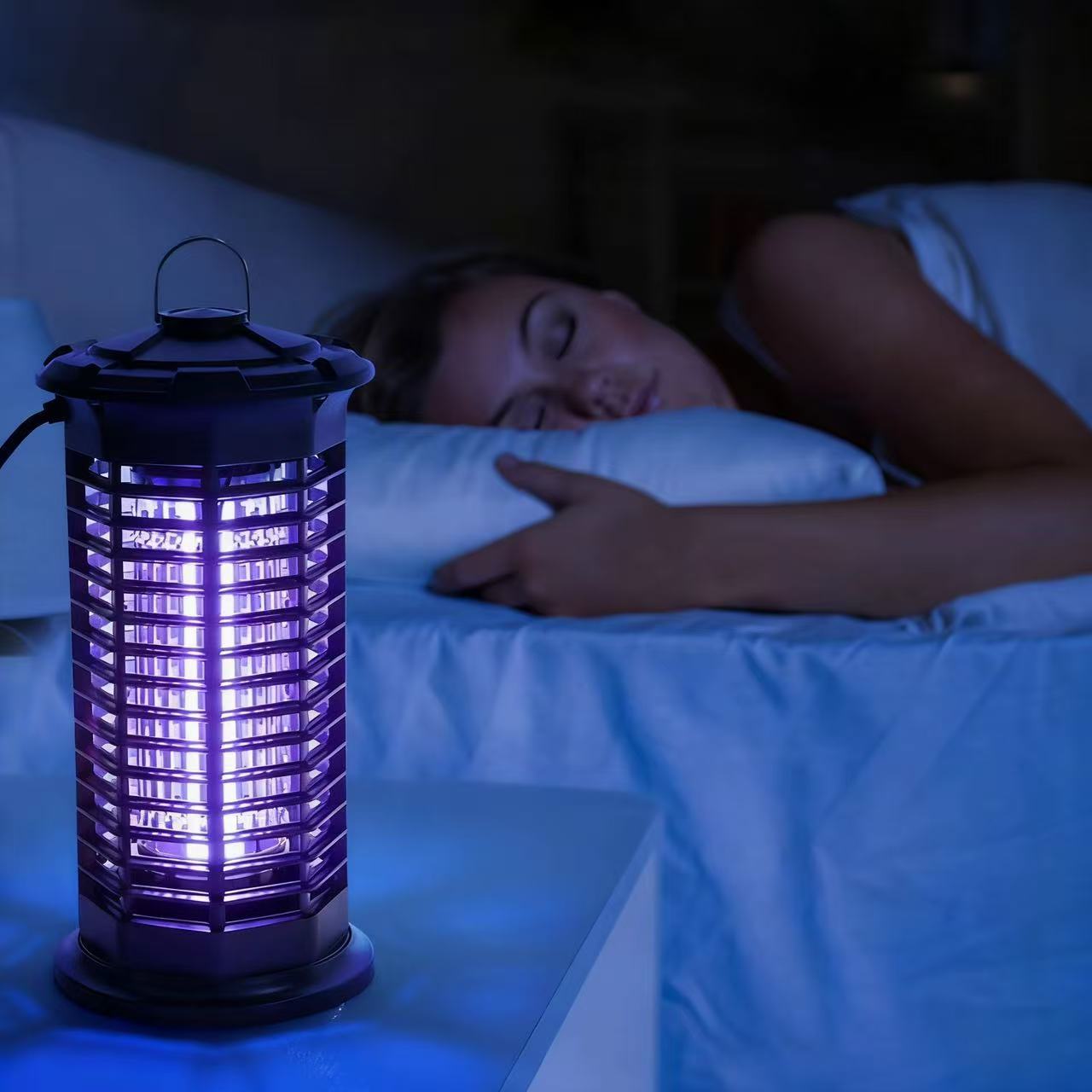 Factory Direct Sales Cross-Border New Electric Shock Mosquito Killer Lamp Household Mosquito Killer Lamp Electric Insect Killer Outdoor Indoor Fly Killer