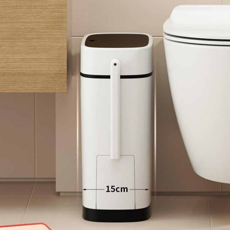 Trash bin toilet toilet Household has a small covered with small…