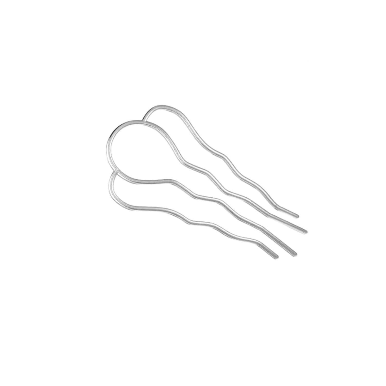 Pein de cabello de aleación simple de cuatro dientes estilo chino disco retrogrado pein de cabello DIY onda U-shaped color al por mayor pinzas de cabello