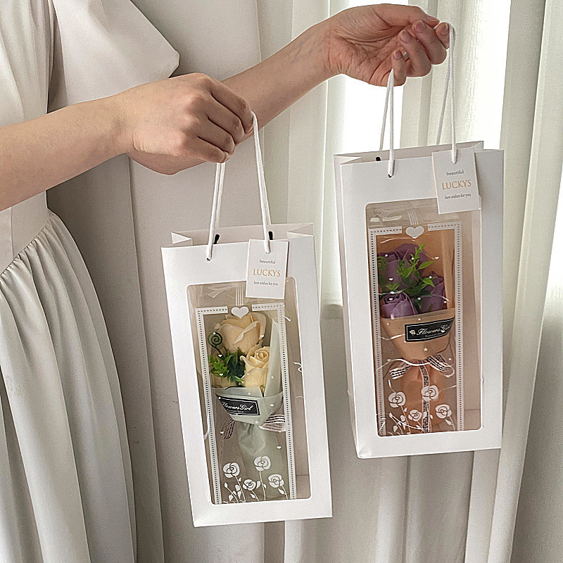 3つの石鹸のバラの花束のシミュレーションの花の教師の日のプレゼントは先生の彼女にプレゼントの卸売りを押します。|undefined