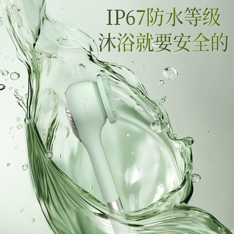 Новая электрическая щетка для ванны многофункциональная электрическая щетка для ванны Водонепроницаемая щетка для ванны с длинной ручкой Силиконовая задняя щетка для ванны