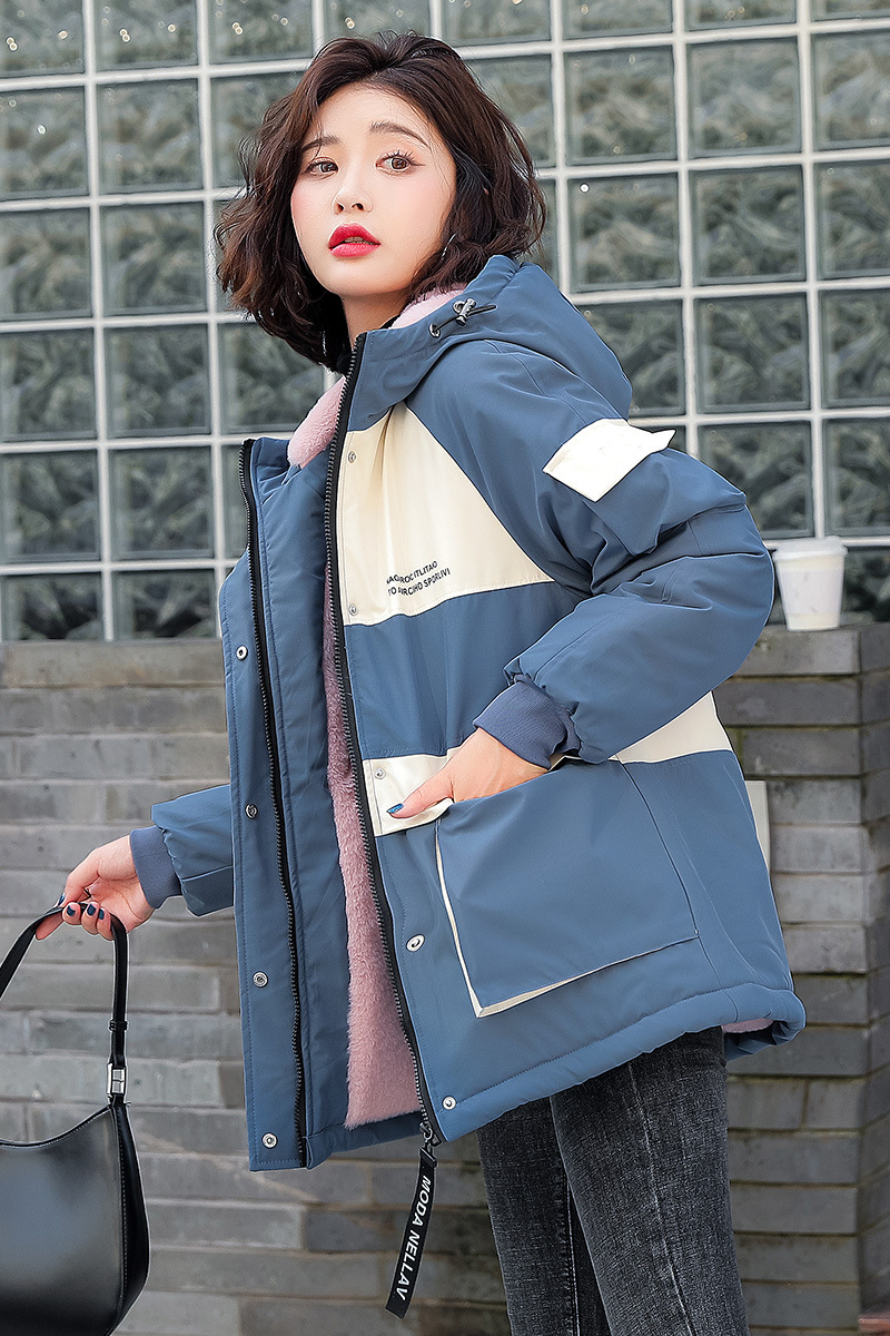 2021 nuevo engrosado para superar el estilo de mujer largo estilo coreano suelto abrigo de invierno delgado calentamiento abrigo de algodón para mujeres image 8
