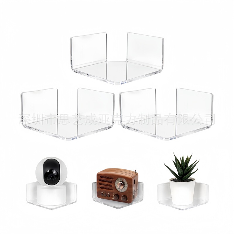 Baby monitor floating wall mount, alarm clock speaker small wall shelf, living room video monitor stand Baby monitor floating wall mount, alarm clock speaker small wall shelf, living room video monitor stand
