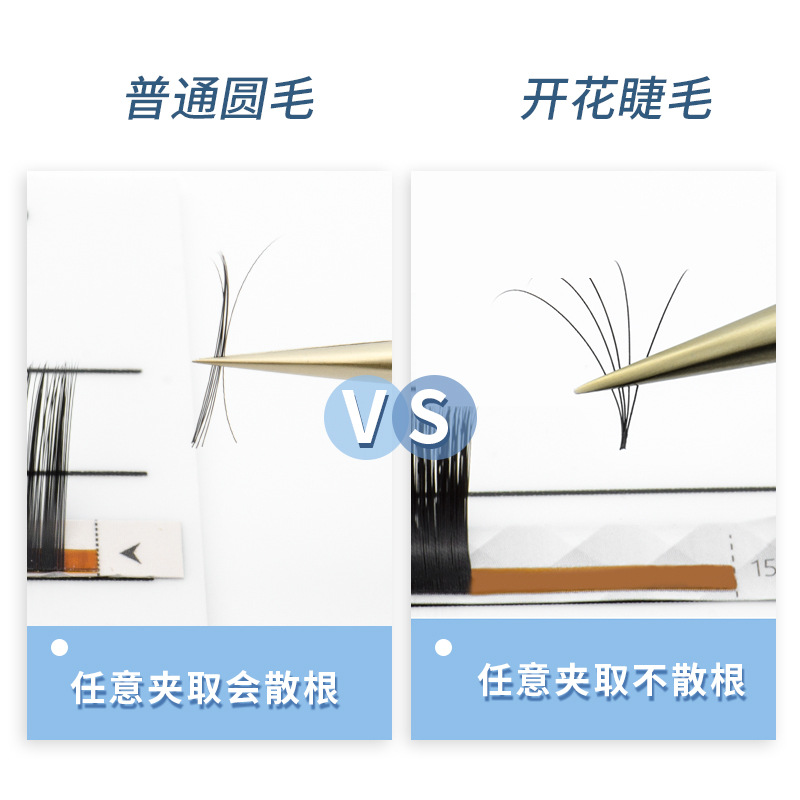 NAGARAKU cabeza completa un segundo injerto de floración pestañas suaves no dispersas raíz novato automático magnético floración pestañas postizas