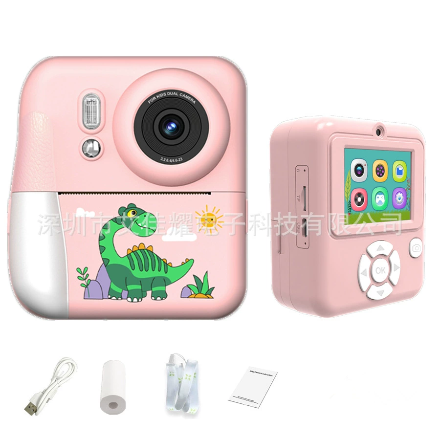 Polaroid, динозавр, камера, цифровая игрушка для фотосъёмки, новая коллекция