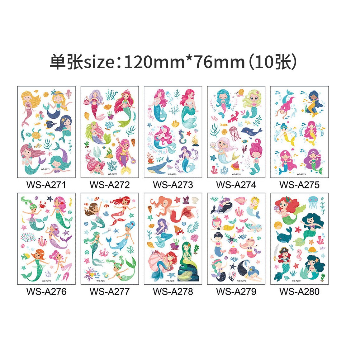 Set de Tatuajes Temporales Infantiles de Papel para Cuerpo image 16
