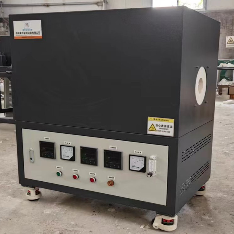 水平双温区管式炉 刚玉炉管 可通惰性气体 抽真空 交货快