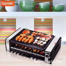 家用电烤盘双层自动旋转电烧烤炉烧烤架烤肉串机烤肉炉韩式煎烤盘
