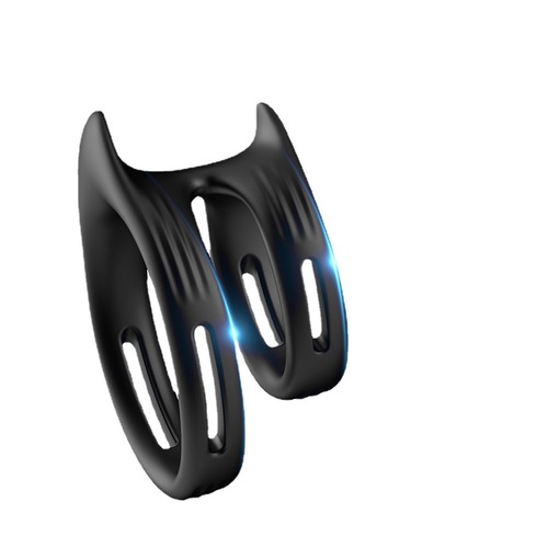 USK-C13 locking ring silicone double ring men's exerciser masturbation device sex toy toy vibration ring/clip 1