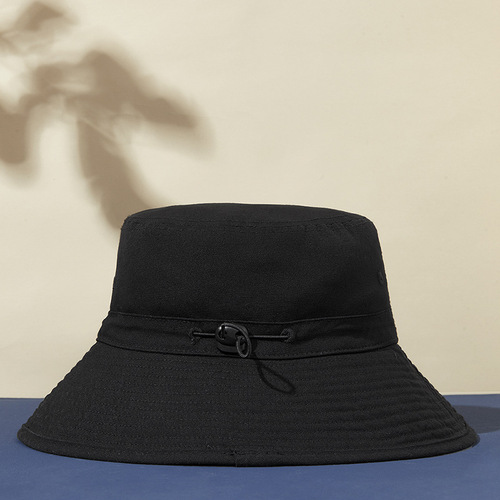 2024 Spring and Summer New Bucket Fisherman Hat Outdoor Sun Hat Tea Picking Sun Hat Women's Fishing Hat Sun Basin Hat
