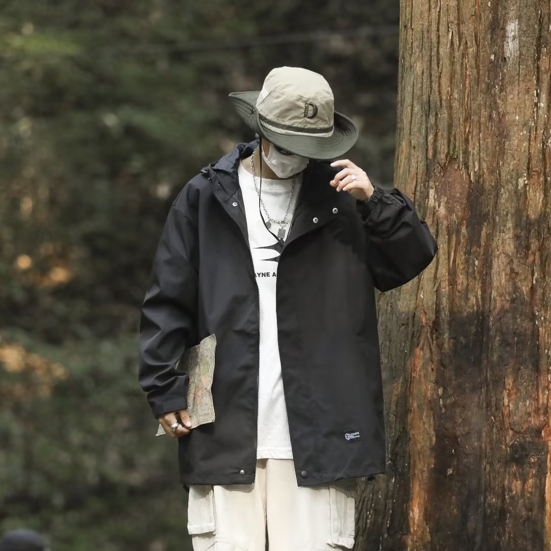 "Giacca da baseball casual unisex – Cappotto leggero e ampio da strada per uomo e donna (nero, M-3XL)"_voghion.com