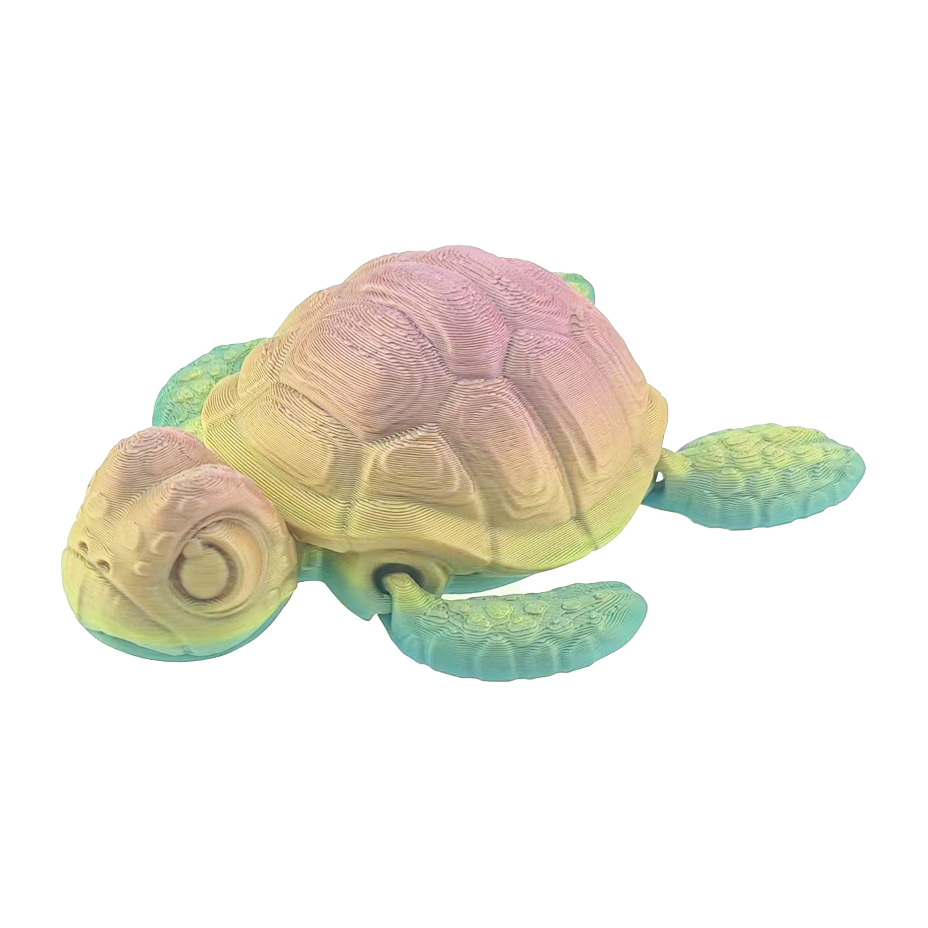 Cross-border 3D printed sea turtle active creative model collectible toy decoration figure anime decoration trendy toy