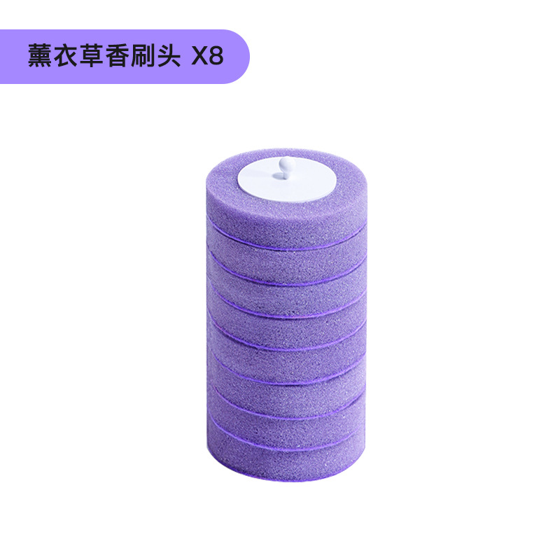 Cepillo de inodoro desechable hogar sin ángulo muerto cepillo de inodoro reemplazo traje de cabeza colgante de pared artefacto de limpieza de inodoro