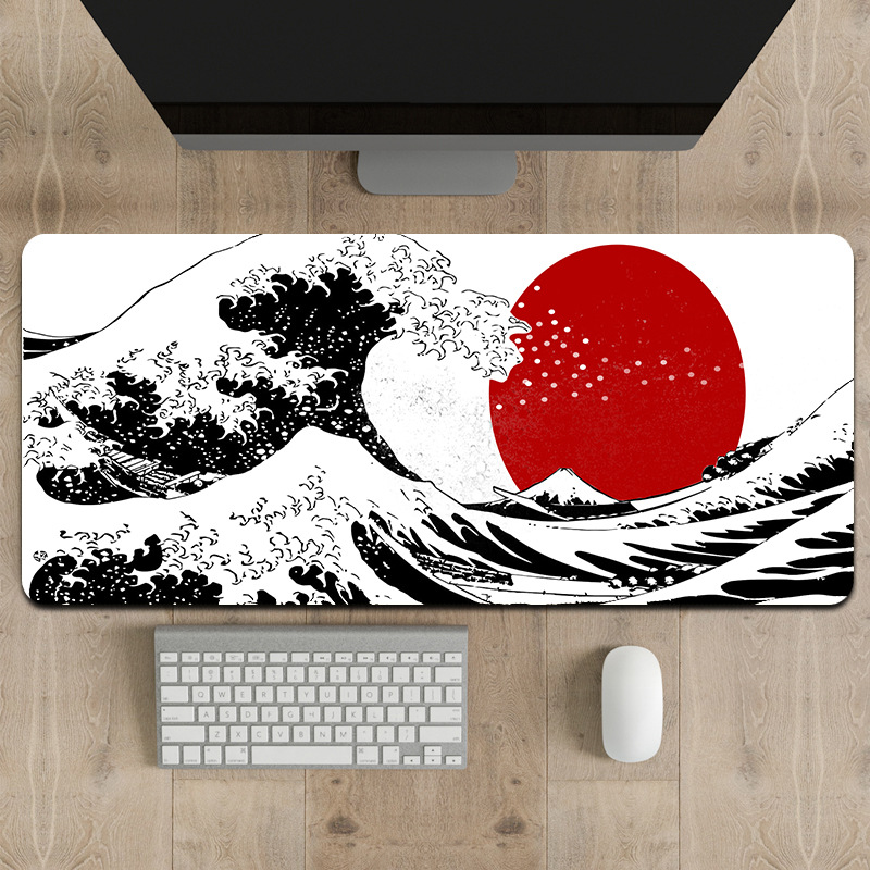 Alfombrilla japonesa Ukiyo-e con diseño de la Gran Ola