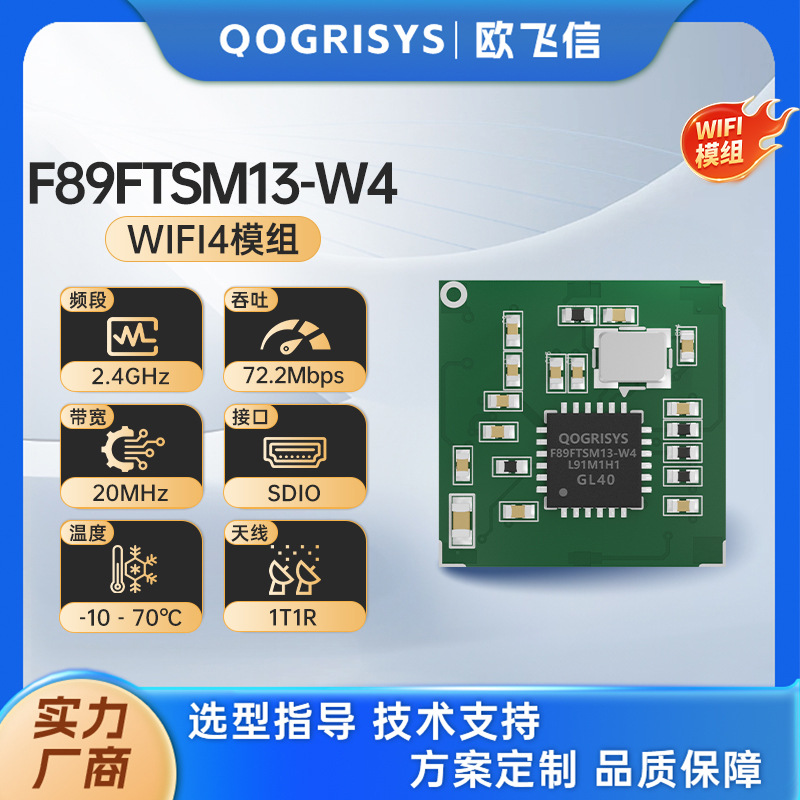 DVR2.4G模块RTL8189FTV支持SDIO数传WiFi路由器低功耗433无线模块