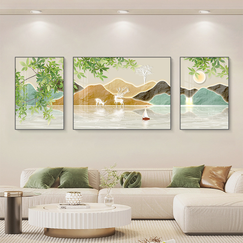 深セン大芬油画村現代シンプルなリビングルームの装飾画|undefined