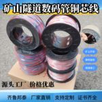 矿山数码铜芯线 0.52/0.6矿用阻燃双股铜芯连接线 隧道施工铜芯线