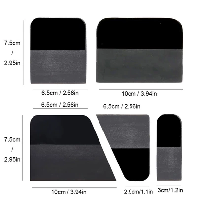 Car film tool invisible car Car cleaning tools - cygtz-05-black-five-piece-set
