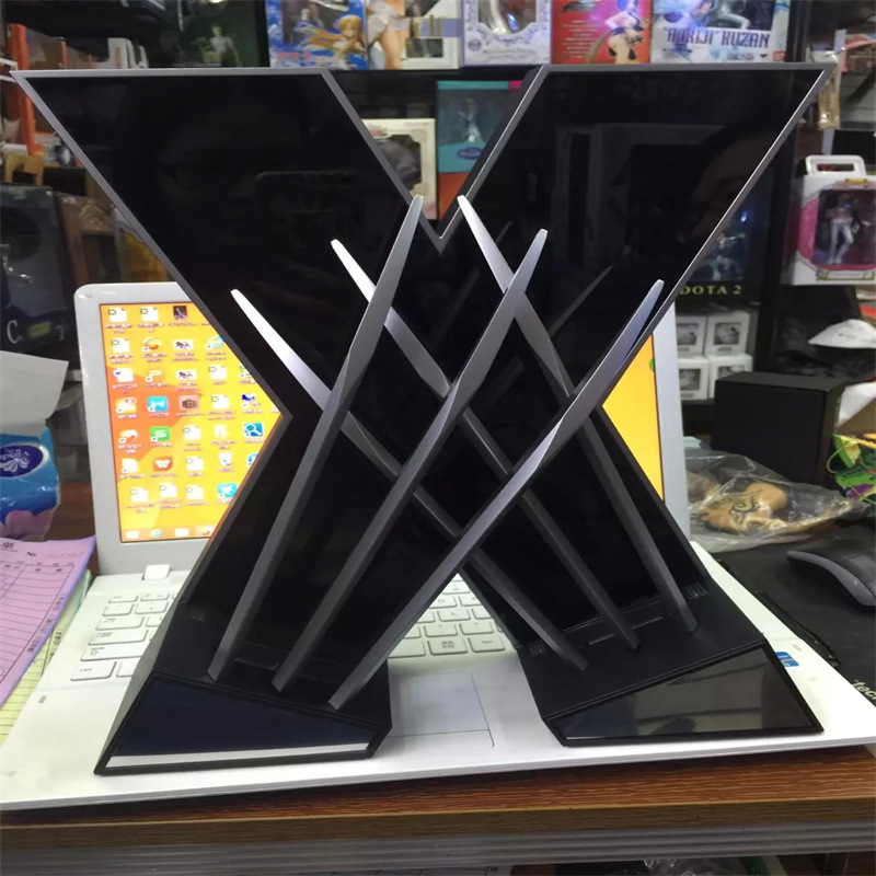 X-MEN WOLF UNCLE 1:1 울버린 클로 터치 빛나는 교수형 배경 벽 장식 코스프레 소품