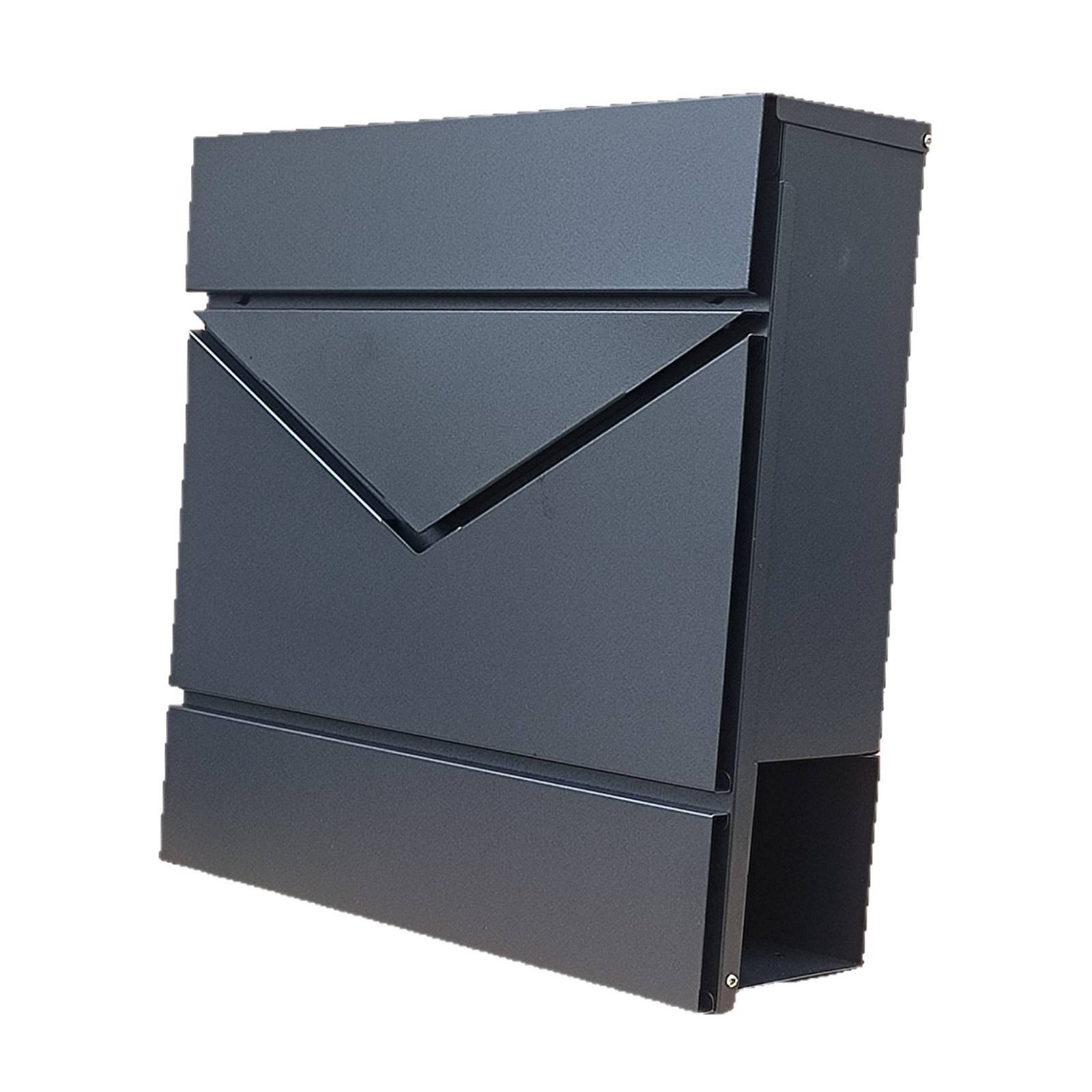 Foreign Trade European-Style German Three-Digit Combination Lock Mailbox Wall-Mounted Galvanized Plate Black Mailbox