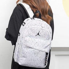 1件の代理高品質ジョーダンAj飛人金属ボタンランドセル学生かばんパソコンバッグ男女同金