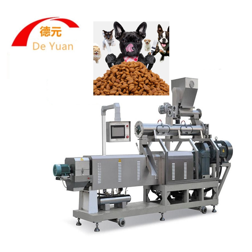 全自动宠物饲料生产线 猫粮膨化机 饲料膨化机 全自动狗粮生产线