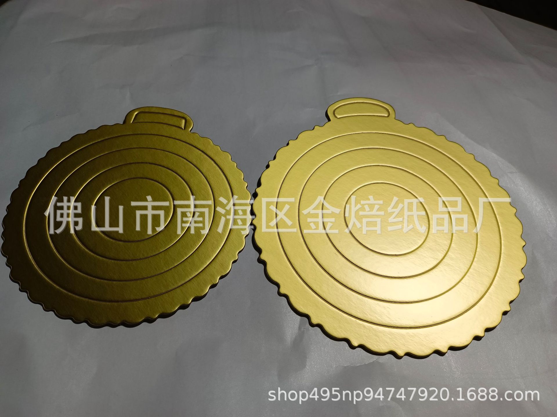 厂家直销批发烘焙用金色蛋糕底托圆形硬纸垫金托蛋糕垫金焙烘焙