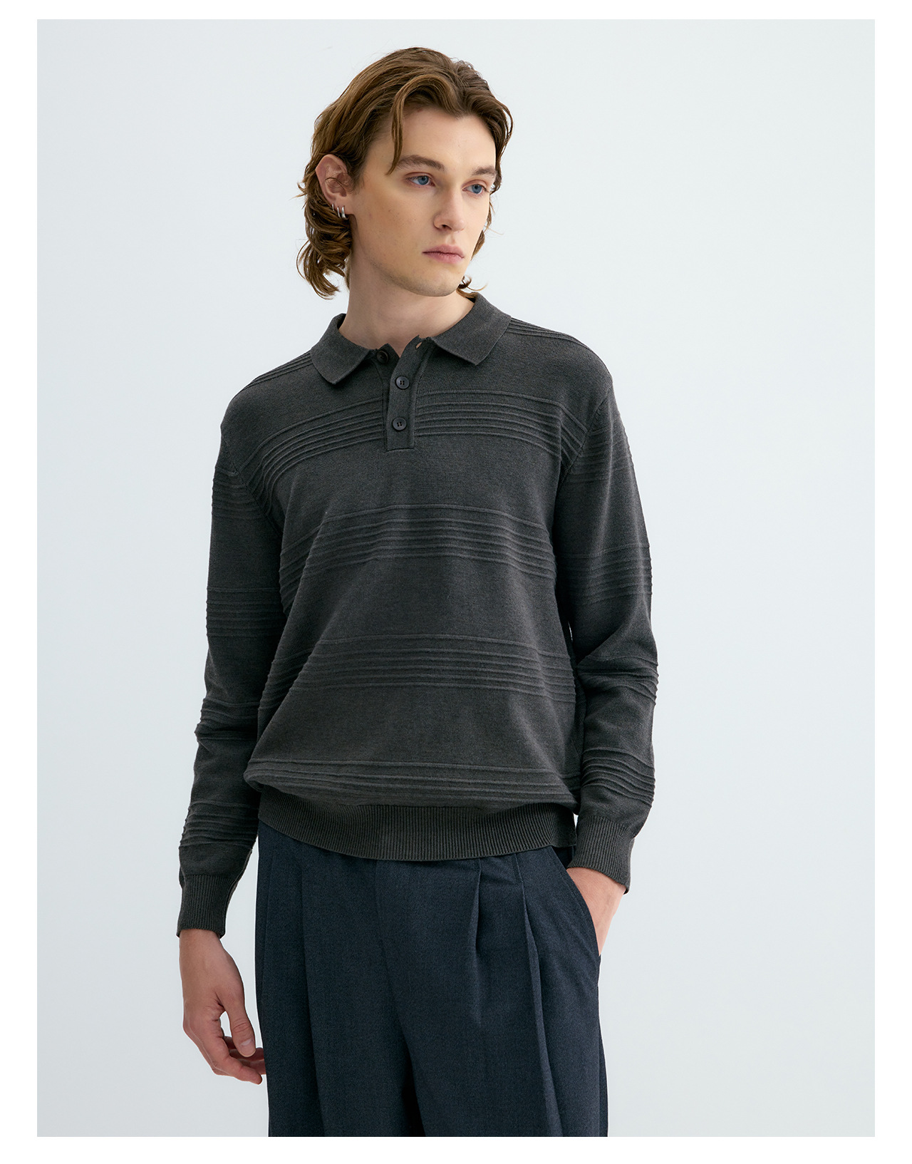 UNF Jacquard 250g Knit Polo