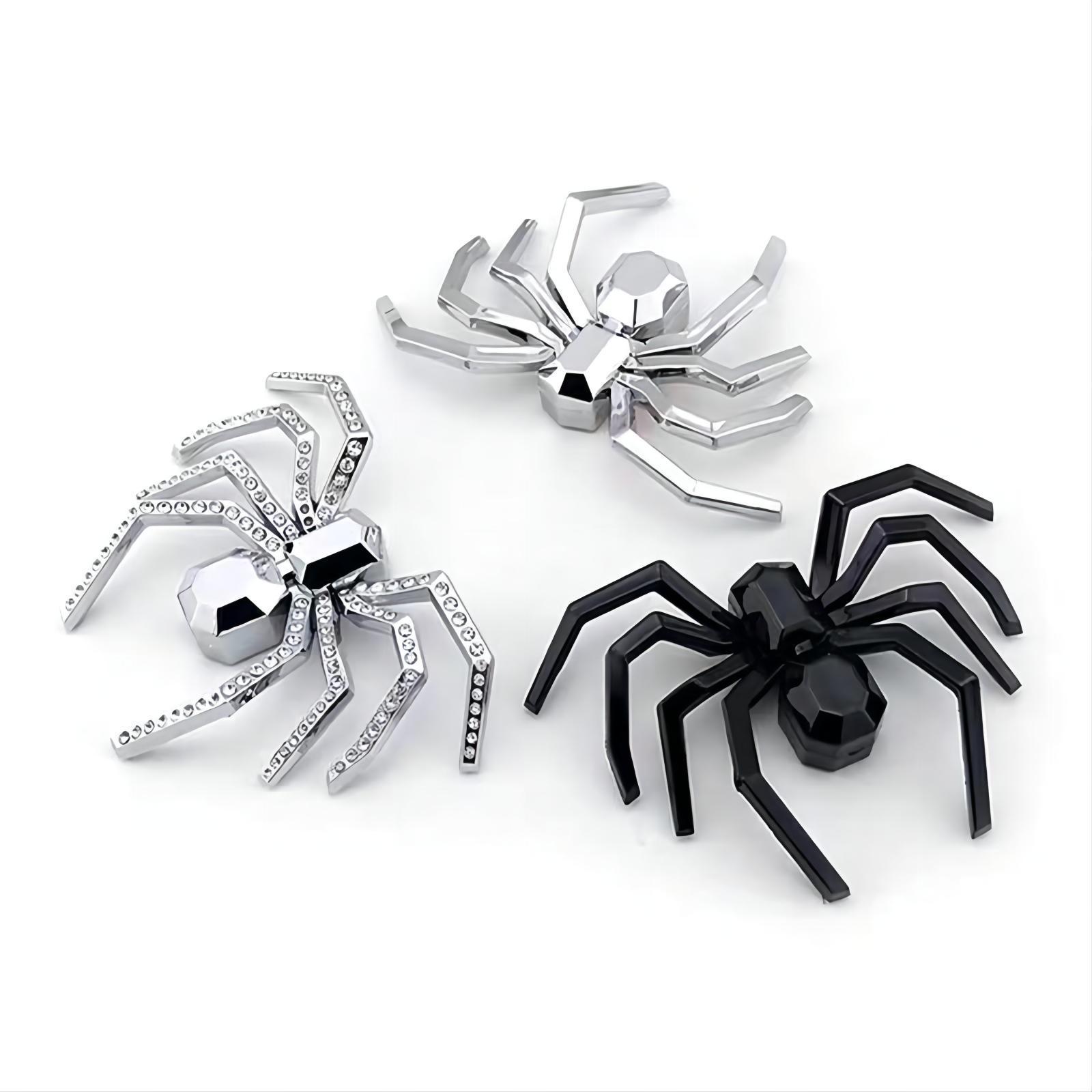 Car Exterior 3D Stereo Car Stickers, Exterior Accessories, Creative Stylish Spider Full Body Stickers, Abs Material Factory Direct Sales