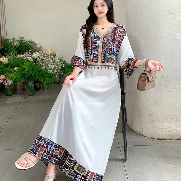 ethnic retro beach dress from Yunnan province