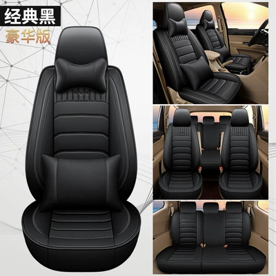 seat cover 7-seat commercial car | Modelə uyğun (Original) oturacaq örtükləri - cys-c-15-classic-black-seven-seat-luxury-version-split-11