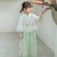 Girls' Summer Costume Set, Children's Improved Tang Suit, Chinese-Style Baby Hanfu Two-Piece Set