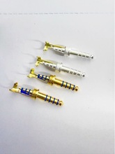 批发纯铜4.4mm五极平衡耳机插头 索尼5节音频插针 五级公头