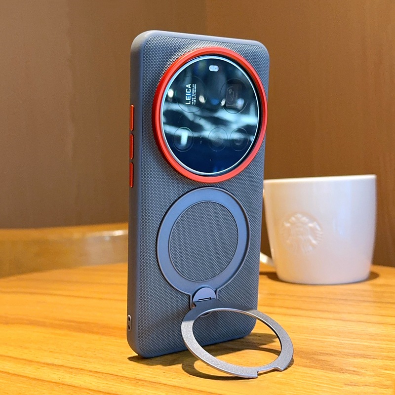 Магнитный чехол с поворотным кольцом-подставкой Pin Sheng для Xiaomi 14/15/17 Ultra