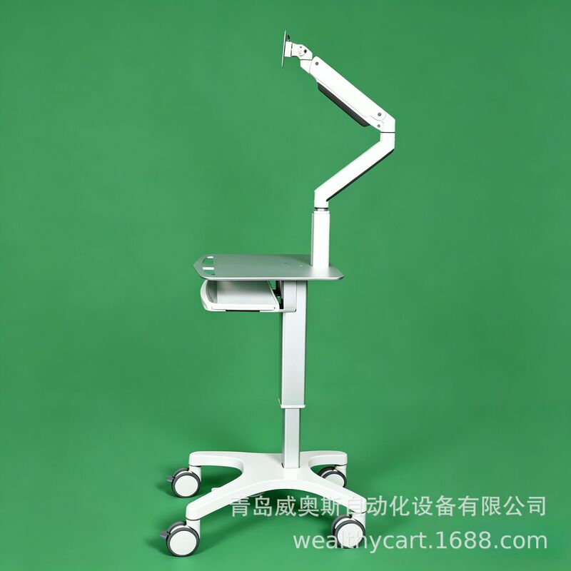 Manufacturer Supplies Metal Medical Computer Carts, Mobile Ward Rounds Carts, Medical Workstation Carts
